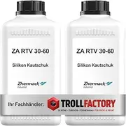 Zhermack Silicone Rubber ZA RTV 30-60 White Super Durable Medium Hard Double Silicone 2 kg