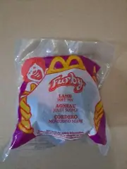 McDonald's Happy Meal Kid's Toy 2000 Furby #7 Lamb Clip-on Plush NEW SEALED