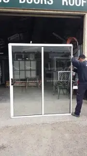 2100h x 1810w NEW Sliding Door Textura® White SF or FS Single Glazed