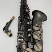 E-flat Alto Saxophone All Black Nickel Matte Saxophone Instrument - New