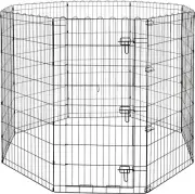 Corral portátil para mascotas de interior/exterior con puerta. MEJOR