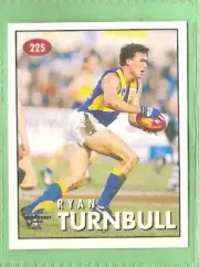 1996 AFL SELECT STICKER #225 RYAN TURNBULL, WEST COAST EAGLES