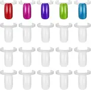 PORTOWN 200 PCS Nail Display Ring, DIY Nail Display Ring Nail Art Colour Chart Tool Manicure Art Practise Tool for Beginners & Manicure Store