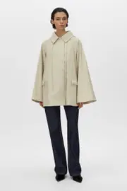 Memento Hooded Raincoat in Alabaster White - CAMILLA AND MARC® C&M