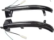 Turn Signal Lights for VW for Touareg II 7P 2010-2018 7P6949101 7P6949102 Car Turn Signal Light Dynamic Blinker Side Mirror Indicator Flasher Lamps Turn Signal Lights(Blue-Yellow)