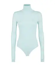 Fendi Turtleneck Long-Sleeve Bodysuit IT40,IT42,IT38 light blue