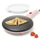 Pink Electric Crepe Maker 8 Inch, Pan Apo Portable Crepe Maker & Hot Plate Co...
