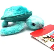 KONG SoftSeas Turtle Small Soft Plush Squeaky Tug & Shake Dog Toy 7"
