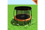 Kahuna Trampoline 10 ft with Roof - Orange