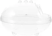 Hohopeti Hamster Clear Sand Bath Box Multi Functional Small Pet Bathtub for Hamster Chinchilla and Mouse Easy to Compact Design for Small Animal Toileting and Sand Bathing