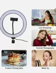 Viewow 8 Inch Ring Light with Tripod Stand & Phone Holder, Dimmable LED New W3