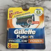 Gillette Fusion Proglide Power Refill Razor Blade Cartridges, 8 Ct.