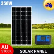 12V 350W 250W Fixed Solar Panel Kit Mono Home Generator Caravan Camping Charging