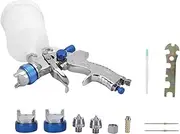 HVLP Gravity Feed Paint Spray Gun | 600ml Feeding Cup | 1.4mm/1.7mm/2.0mm Nozzle | Suitable for Car Primer, Surface Painting, Coatings