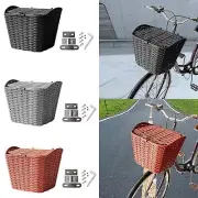 Bike Front Basket with Lid Sturdy Bike Storage Basket for Most Bikes Books