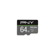 Pny 64 GB Microsdxc Pro Elite UHS-I Class 10 4K With Adapter SD