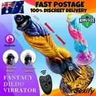 Fantasy Dildo Knot Liquid Silicone Thrusting Dildo Huge Vibrator Big Sex Toy