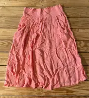 DE collection NWT $36.99 Women’s pull it up skirt size L desert pink E9