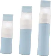 FRCOLOR 3pcs Refillable Shampoo Bottles Durable Empty Toiletry Dispenser Containers Shockproof Travel Essentials for Hair Care Products