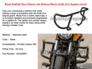 Genuine Royal Enfield New Classic 350 Reborn "BLACK AIRFLY EVO ENGINE GUARD" (for: Royal Enfield)
