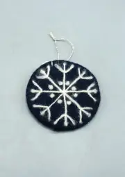 Felt Christmas Snow Flake Hanging Ornament