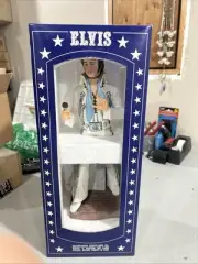 1977 McCormick ELVIS PRESLEY Whiskey Porcelain Decanter Orig. Slight Stained Box