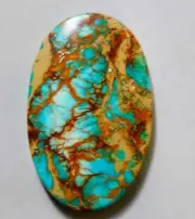 41.80 Cts Sea Sediment Jasper Cabochon Loose Gemstone 41.2X26X5.3MM