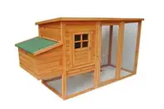 YES4PETS Large Chicken Coop Rabbit Hutch Ferret Cage Hen Chook House With Open Roof