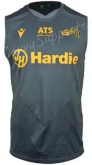 Parramatta Eels 2025 Mens NRL Grey Training Singlet Sizes S-7XL BNWT