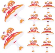 BELLIFFY 10pcs Cloth Patch Mushroom-Shaped Patches DIY Patches Mushroom Appliques Clothes Accessory Embroidery Patterns Decorative Patches Embroidery Sewing Patches Sew on Applique Patches