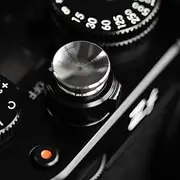 [Haoge] Metal Shutter Release Button for Fujifilm XT5 X100VI XT50 X-Pro3 Nikon ZF zf DF and Leica Q3 M10 M-11 Concave Surface Silver,New Version: Diameter 12mm