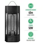 GECKO BUG ZAPPER 50 Watt - Kills Mozzies Mosquitoes Moths & Midges Outdoors