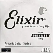 [Elixir] Strings Acoustic Guitar String POLYWEB Coating .045