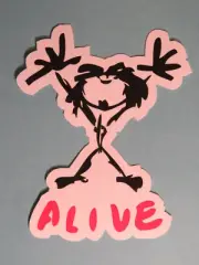 Music STICKER ~ PEARL JAM "Alive" 1991 Single Release; Later on "Ten" Album