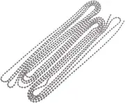 [Angoily] 3 Ball Chain Diameter with Connectors for DIY Keychains Dog Tags and Pendant Necklaces for Versatile Use