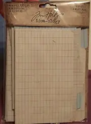 Tim Holtz idea-ology 8 Pc Mini File Folders Set NIP