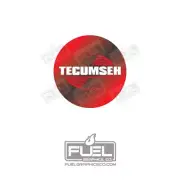 Tecumseh Lawnmower Premium Recoil Engine Cover Decal - 2.375" Diameter