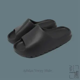 ADIDAS ORIGINALS YEEZY SLIDE 黑色 黑魂 情侶 拖鞋 HQ6448【Insane-21】