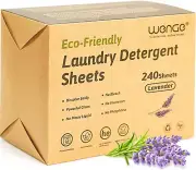 Wenge Laundry Detergent Sheets 240 Sheets Eco-Friendly,Travel Laundry Detergent