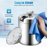 Double-Wall Stainless-Steel Insulated Ice Bucket With Lid and Ice Tong 1300ML