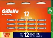 Genuine Gillette Fusion 5 Value Pack 12 pack Razor Blades Cartridges
