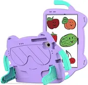 [nincyee] Kids Tablet Case for Nokia T20 10.4" 2021,Eva Heavy Duty Shockproof Cover with Folding Kickstand,Tiny Hand Shape Cartoon Case for Children