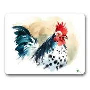 Gwen St Designs Kitchen Cork Backed Placemats Rooster Set 6