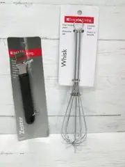 Vintage 90s Kitchen Whisk Metal Wire Zester Everyday Living Taiwan Tool New NOS