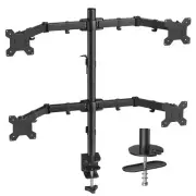 Quad Monitor Stand, 4 Monitor Desk Mount for 13-27 inch Computer Screens with...