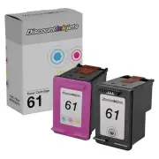2pk #61 61 Black / Color Ink For HP ENVY 4500 4501 4502 4504 5530 5531 5535