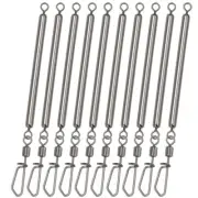 Anti-Bite Bar Rigs Bars Silver Stainless Steel With Snap 0.9g/Pc