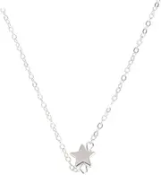 [ANDRESLAD] Simple Metal Waist Chain Jewelry Star Comfortable for Daily Wear Silver Tone