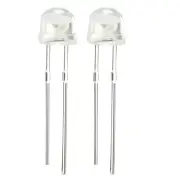 50pcs 5mm White LED Diode Lighting Electronics Component Emitting Light 3-3.4V