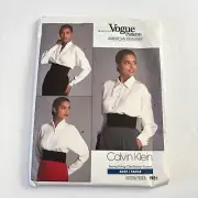 Vogue Patterns Calvin Klein 1981 Blouse Sewing Pattern Size 14 Uncut American